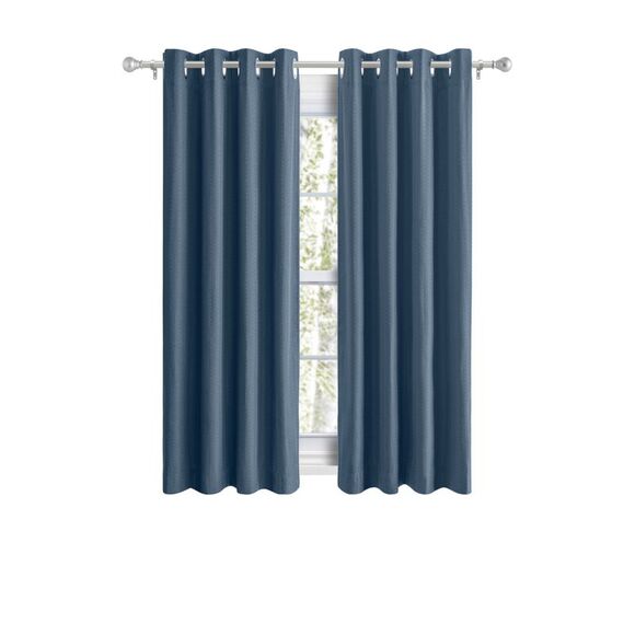 Ricardo Grand Pointe Grommet Panel w/Wand 54x54 Deep Blue - Picture 3 of 4